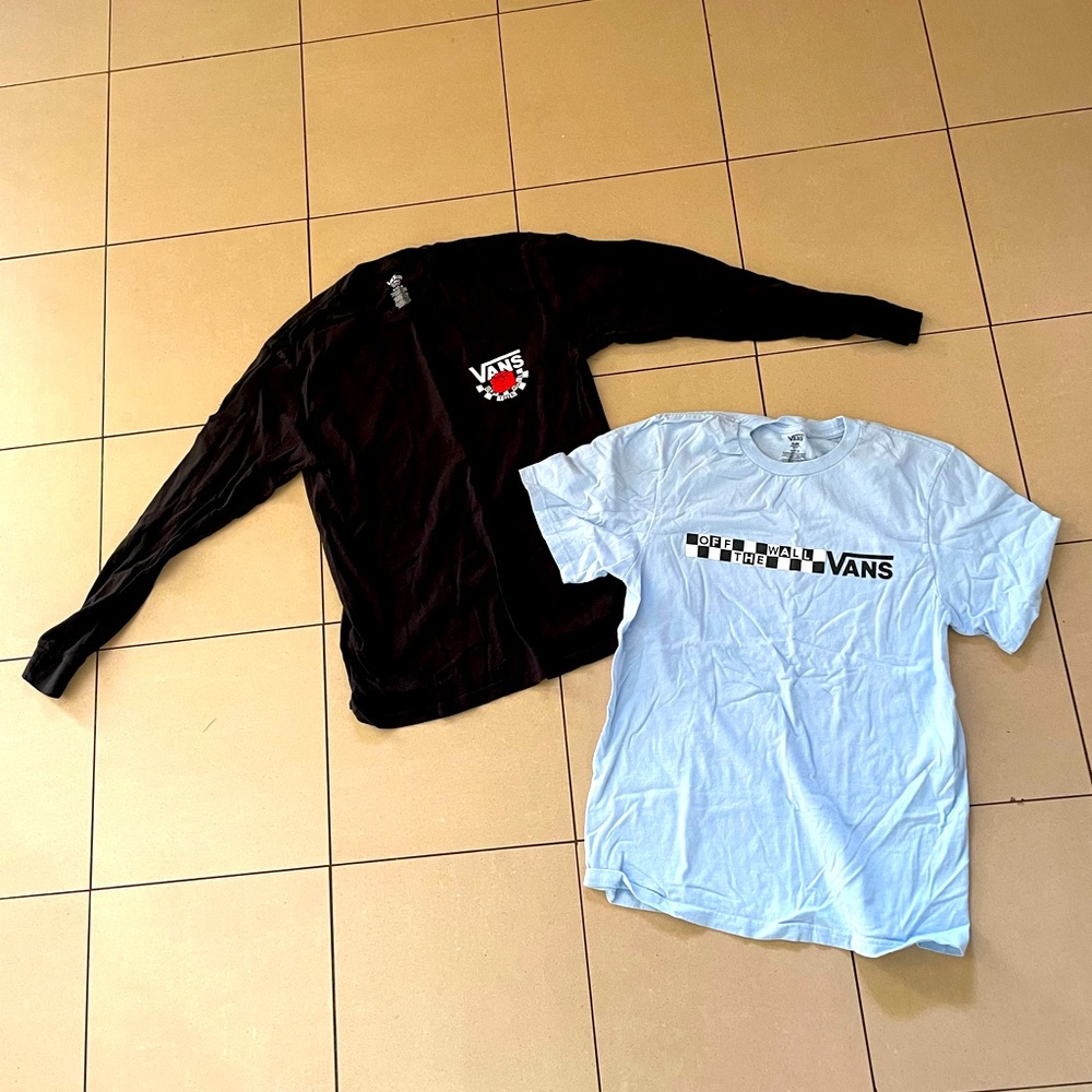 Vans shirts / 1 long sleeve and 1 short sleeve/Both youth XL